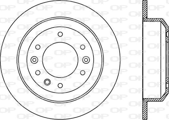 Open Parts BDA2372.10 - Гальмівний диск autocars.com.ua