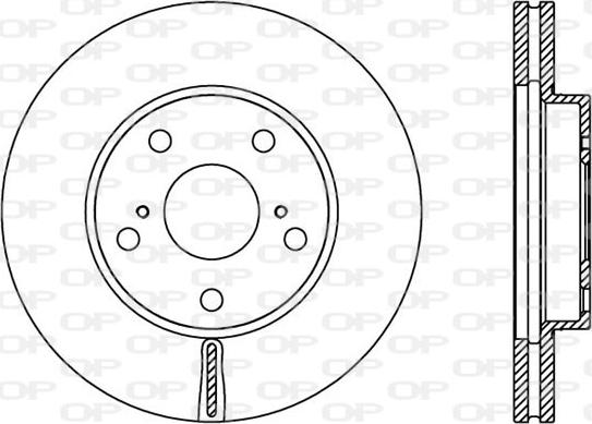 Open Parts BDA2377.20 - Гальмівний диск autocars.com.ua