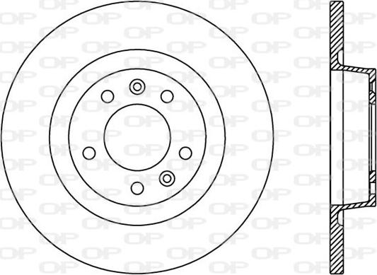 Open Parts BDA2382.10 - Гальмівний диск autocars.com.ua