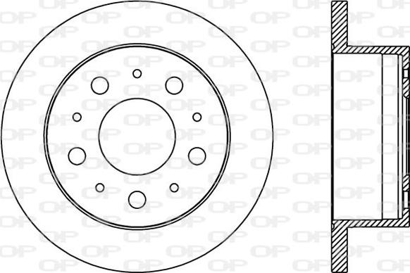 Open Parts BDA2385.10 - Гальмівний диск autocars.com.ua