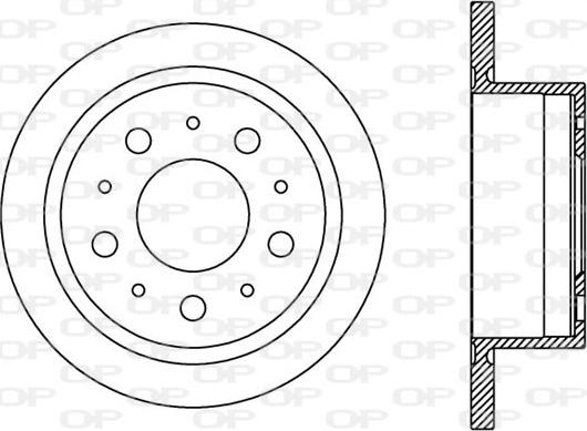 Open Parts BDA2386.10 - Гальмівний диск autocars.com.ua