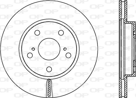 Open Parts BDA2423.20 - Гальмівний диск autocars.com.ua