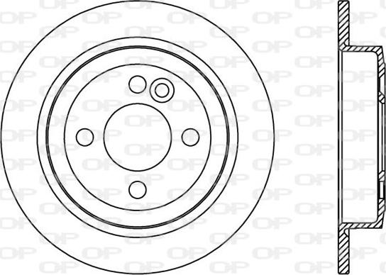 Open Parts BDA2430.10 - Гальмівний диск autocars.com.ua