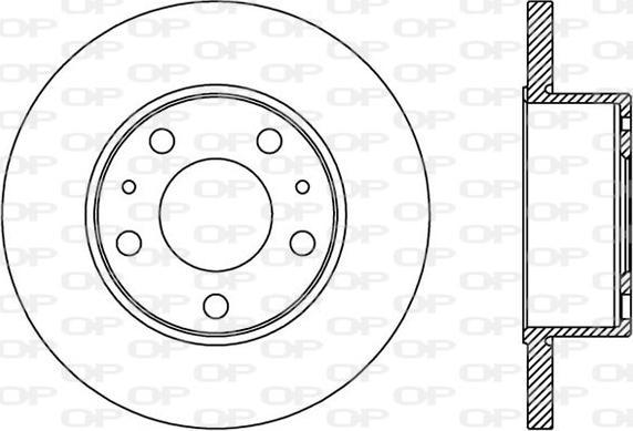 Open Parts BDA2437.10 - Тормозной диск autodnr.net