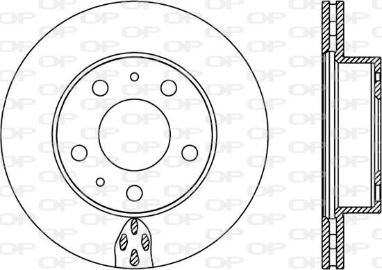 Open Parts BDA2439.20 - Гальмівний диск autocars.com.ua