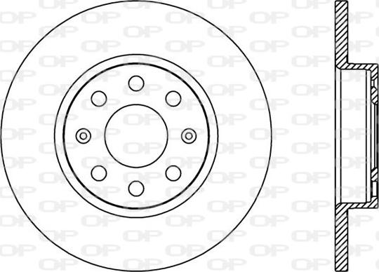 Open Parts BDA2444.10 - Гальмівний диск autocars.com.ua