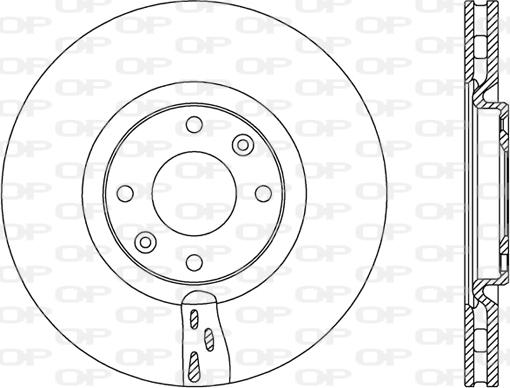 Open Parts BDA2453.20 - Гальмівний диск autocars.com.ua