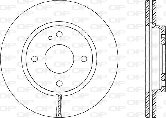 Open Parts BDA2454.20 - Гальмівний диск autocars.com.ua