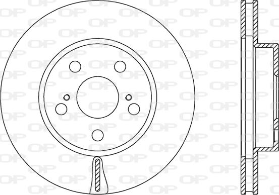 Open Parts BDA2463.20 - Гальмівний диск autocars.com.ua