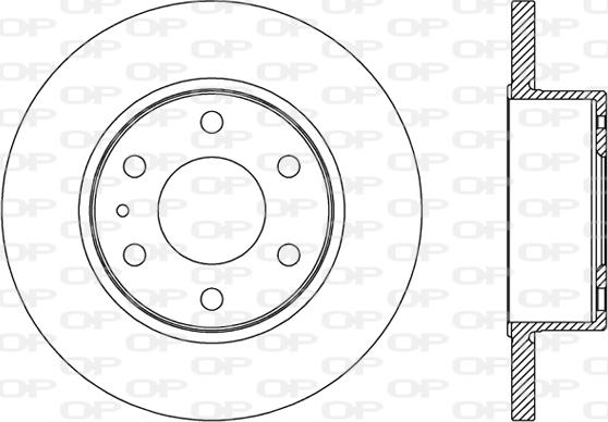 Open Parts BDA2471.10 - Гальмівний диск autocars.com.ua