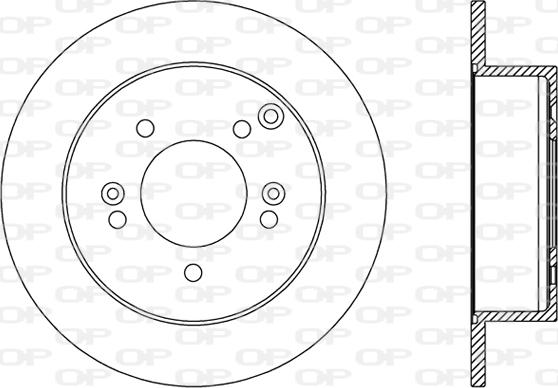 Open Parts BDA2482.10 - Гальмівний диск autocars.com.ua