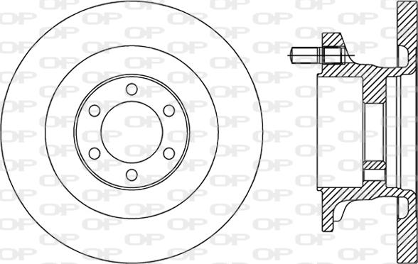 Open Parts BDA2494.10 - Гальмівний диск autocars.com.ua