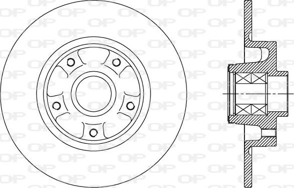 Open Parts BDA2513.30 - Гальмівний диск autocars.com.ua