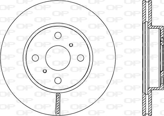 Open Parts BDA2526.20 - Гальмівний диск autocars.com.ua