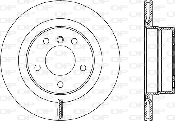 Open Parts BDA2532.20 - Гальмівний диск autocars.com.ua