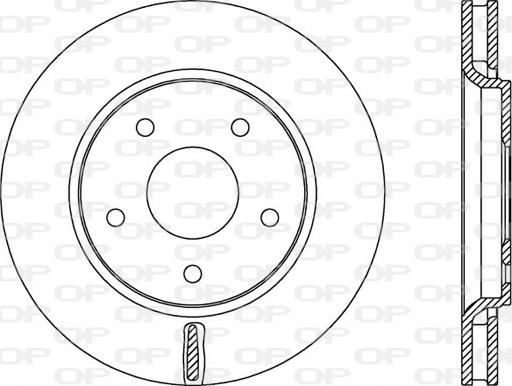 Open Parts BDA2534.20 - Гальмівний диск autocars.com.ua