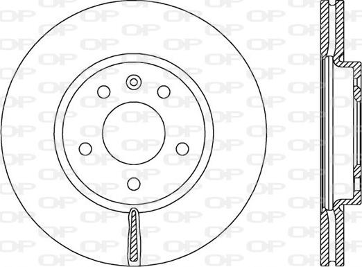 Open Parts BDR2536.20 - Гальмівний диск autocars.com.ua