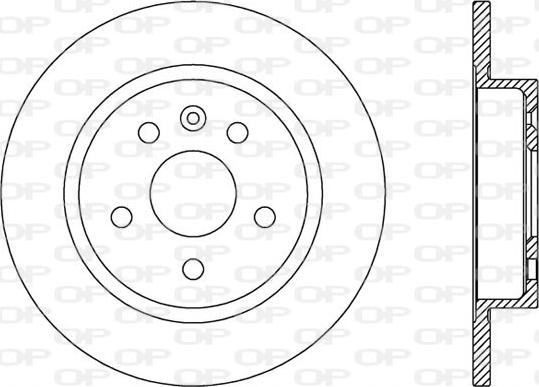 Open Parts BDR2537.10 - Гальмівний диск autocars.com.ua