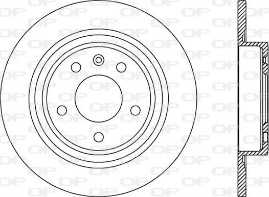 Open Parts BDA2538.10 - Гальмівний диск autocars.com.ua