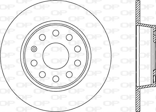 Open Parts BDA2539.10 - Гальмівний диск autocars.com.ua