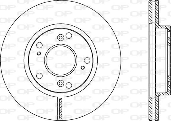 Open Parts BDA2554.20 - Тормозной диск autodnr.net