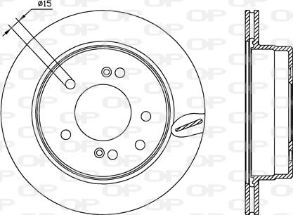 Open Parts BDA2557.20 - Гальмівний диск autocars.com.ua