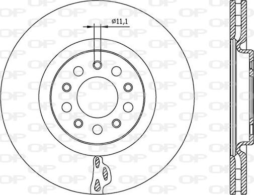 Open Parts BDA2562.20 - Гальмівний диск autocars.com.ua