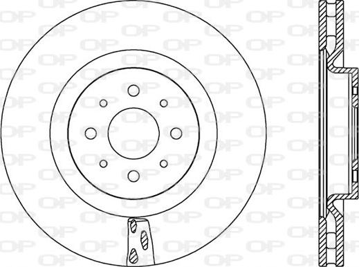 Open Parts BDA2563.20 - Тормозной диск autodnr.net