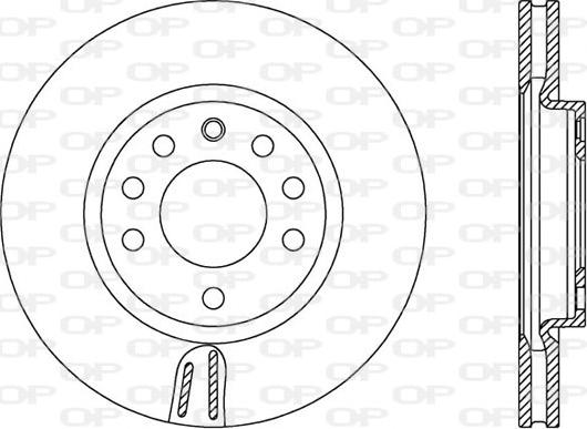 Open Parts BDA2576.20 - Гальмівний диск autocars.com.ua