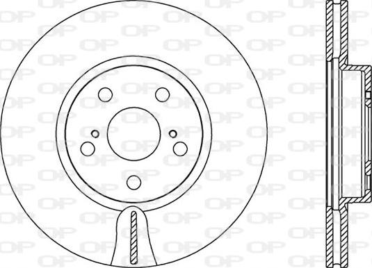 Open Parts BDA2583.20 - Гальмівний диск autocars.com.ua