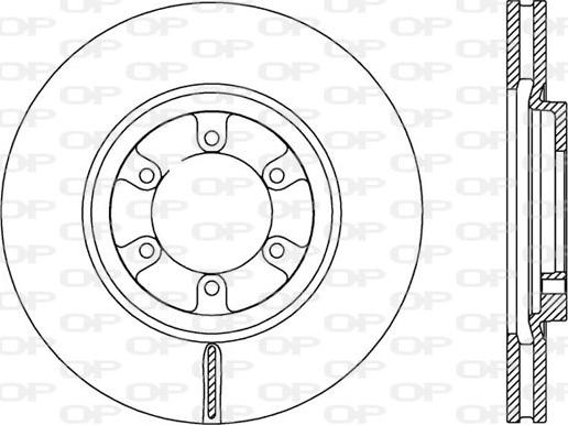 Open Parts BDA2585.20 - Тормозной диск autodnr.net