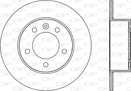 Open Parts BDA2589.10 - Гальмівний диск autocars.com.ua