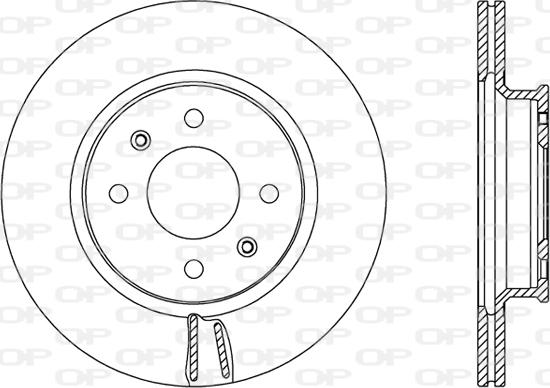 Open Parts BDA2601.20 - Тормозной диск autodnr.net