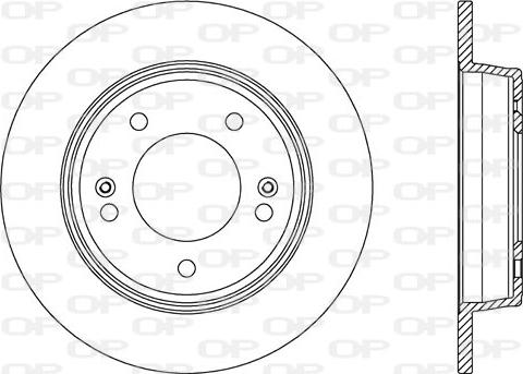 Open Parts BDA2604.10 - Гальмівний диск autocars.com.ua