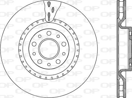 Open Parts BDA2634.20 - Гальмівний диск autocars.com.ua