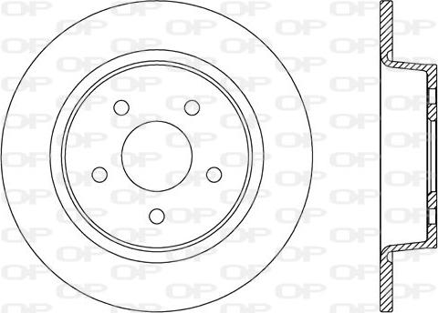 Open Parts BDA2635.10 - Гальмівний диск autocars.com.ua