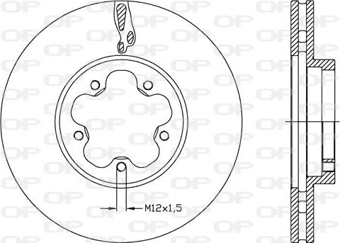 Open Parts BDA2636.20 - Гальмівний диск autocars.com.ua