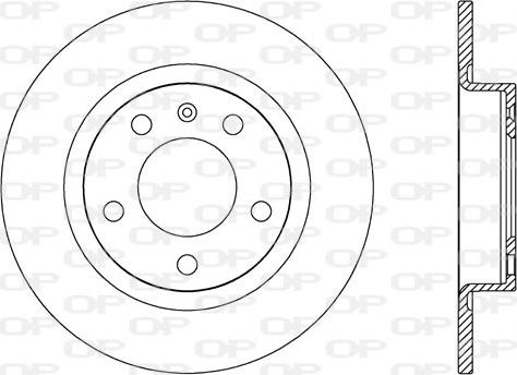 Open Parts BDA2649.10 - Гальмівний диск autocars.com.ua