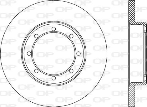 Open Parts BDA2655.10 - Гальмівний диск autocars.com.ua