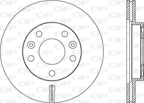 Open Parts BDA2656.20 - Гальмівний диск autocars.com.ua