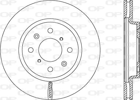 Open Parts BDA2658.20 - Гальмівний диск autocars.com.ua