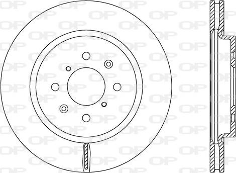 Open Parts BDA2659.20 - Гальмівний диск autocars.com.ua