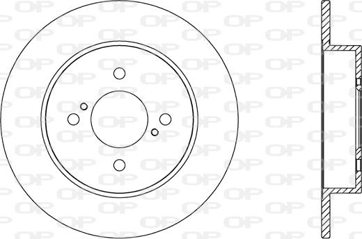 Open Parts BDA2662.10 - Гальмівний диск autocars.com.ua