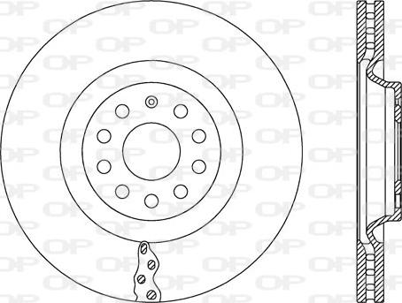 Open Parts BDR2665.20 - Гальмівний диск autocars.com.ua