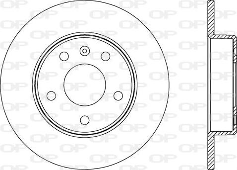 Open Parts BDA2667.10 - Гальмівний диск autocars.com.ua