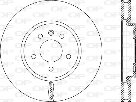 Open Parts BDA2668.20 - Гальмівний диск autocars.com.ua