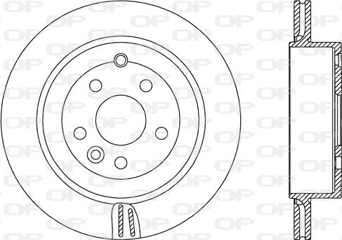 Open Parts BDA2672.20 - Гальмівний диск autocars.com.ua