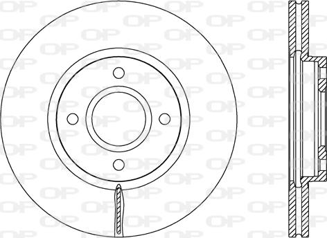 Open Parts BDA2688.20 - Гальмівний диск autocars.com.ua