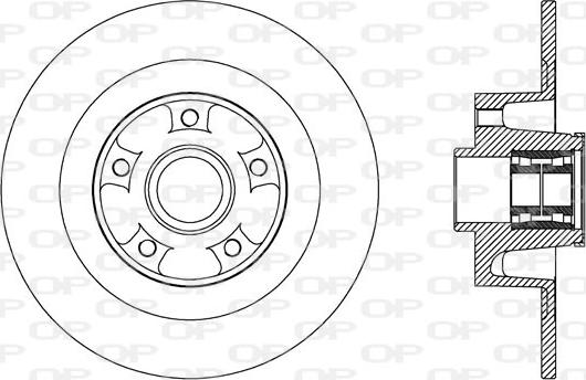 Open Parts BDA2708.30 - Тормозной диск autodnr.net