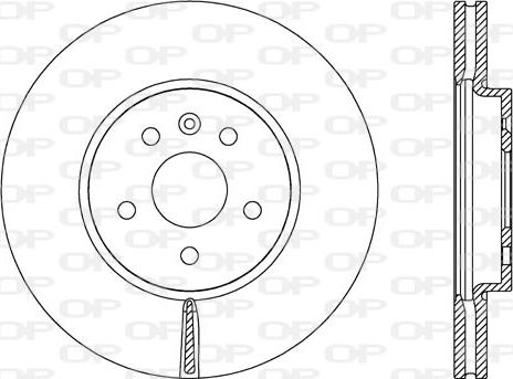 Open Parts BDA2716.20 - Гальмівний диск autocars.com.ua